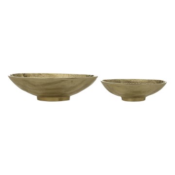 Eglo - SET 2x Decoratief dienblad diameter 28/21 cm goud