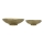 Eglo - SET 2x Decoratief dienblad diameter 28/21 cm goud