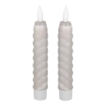 Eglo - SET 2x LED Candle LED/1xAAA 15 cm grijs