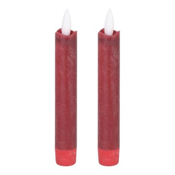 Eglo - SET 2x LED Candle LED/1xAAA 15 cm rood
