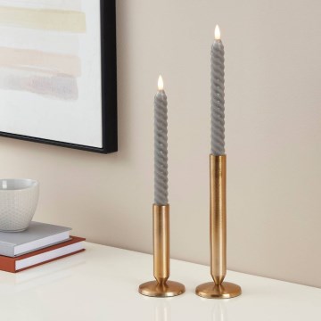 Eglo - SET 2x LED Candle LED/1xAAA 25 cm grijs