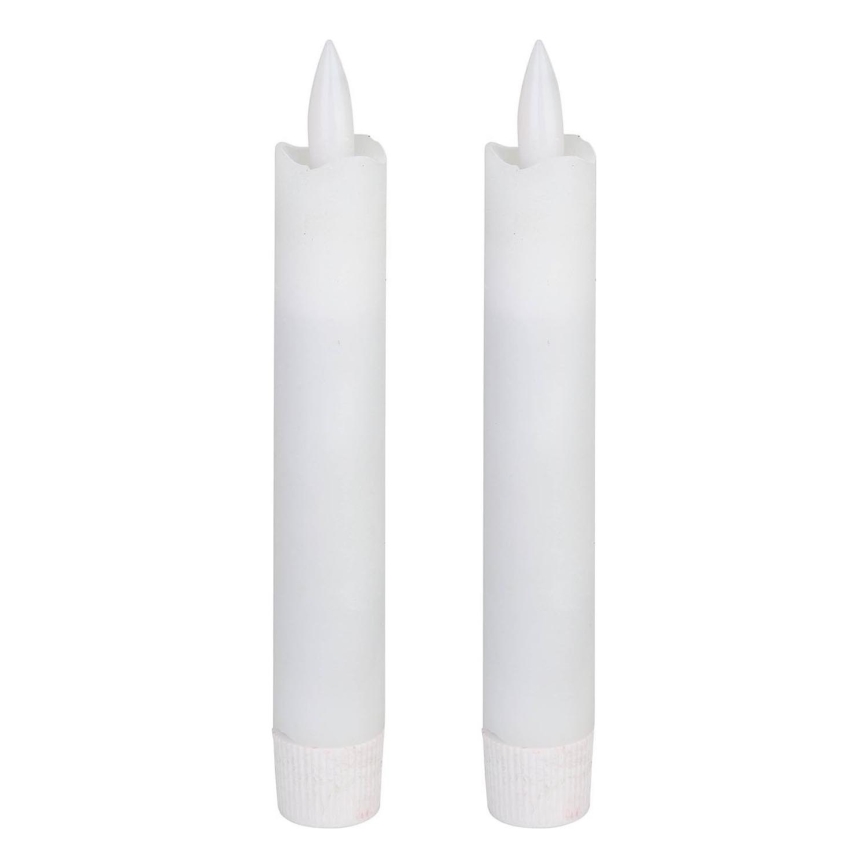 Eglo - SET 2x LED-kaars LED/1xAAA 15 cm wit