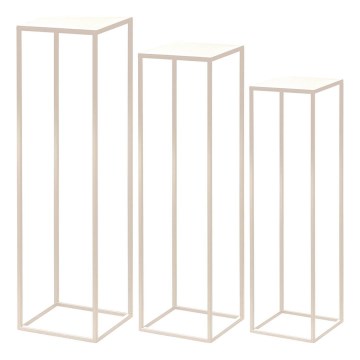 Eglo - SET 3x Bloemen standaard crème