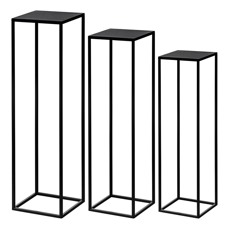Eglo - SET 3x Bloemen standaard zwart