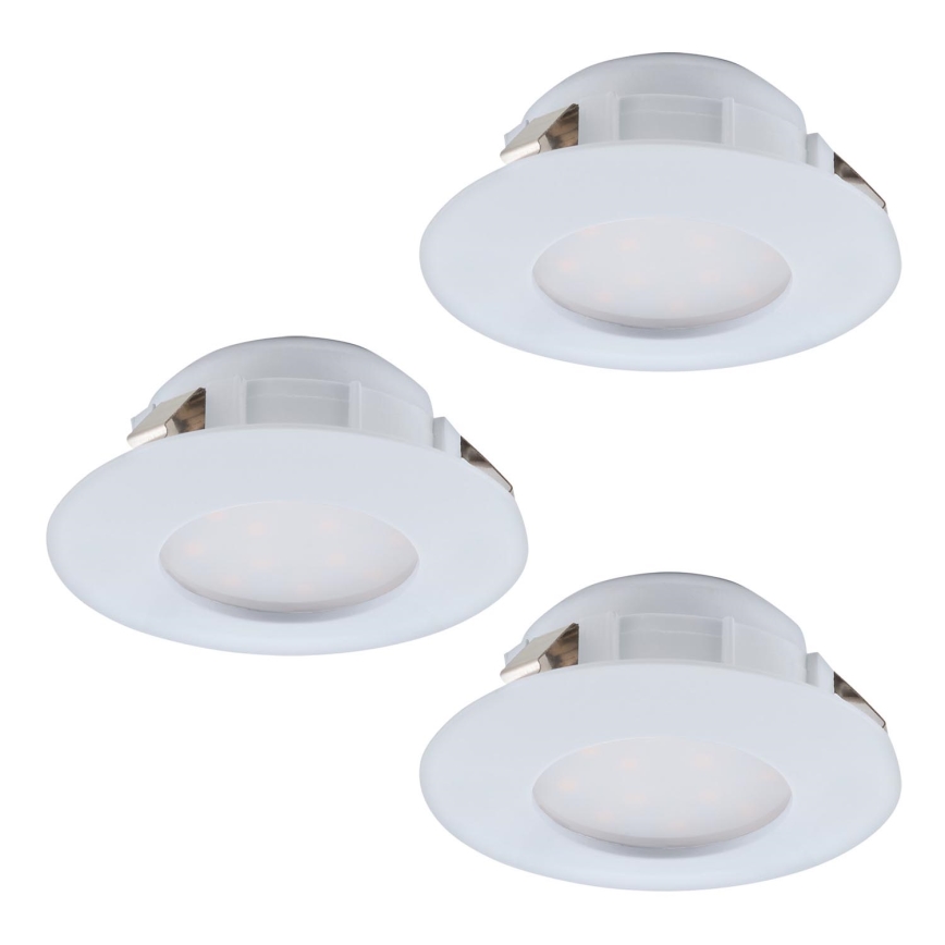 Eglo - SET 3x Hangende LED Badkamer plafond verlichting PINEDA 1xLED/4,9W/230V IP44