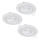Eglo - SET 3x LED Hang plafondverlichting 1xGU10/4W/230V wit