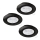 Eglo - SET 3x LED Hang plafondverlichting 1xGU10/4W/230V zwart