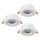 Eglo - SET 3x LED Hang plafondverlichting 3xLED/4,8W/230V wit