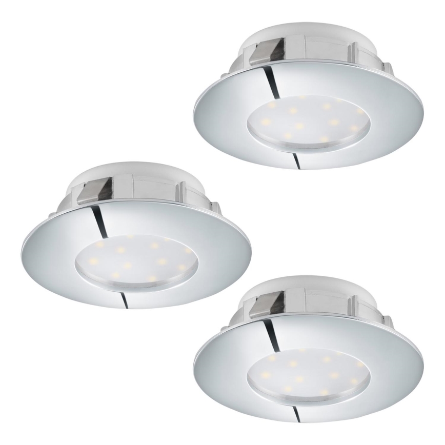 Eglo - SET 3x LED Inbouwlamp PINEDA 1xLED/4,9W/230V