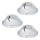 Eglo - SET 3x LED Inbouwlamp PINEDA 1xLED/4,9W/230V
