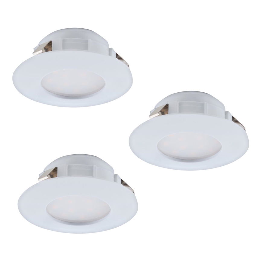 Eglo - SET 3x LED Inbouwlamp PINEDA 1xLED/6W/230V