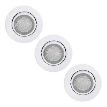 Eglo - SET 3x LED Inbouwspot 3xGU10/3W/230V