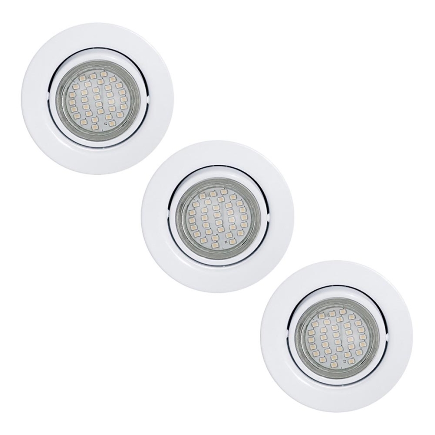 Eglo - SET 3x LED Inbouwspot 3xGU10/3W/230V