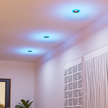 Eglo - SET 3x LED RGBW Dimbare en hangende badkamer verlichting 3xLED/3,8W/230V 2700-6500K IP44 + afstandsbediening