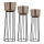 Eglo - SET 3x Metalen bloempot zwart/goud