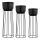 Eglo - SET 3x Metalen bloempot zwart