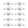 Eglo - Set van 10 LED-inbouwspots LED/4,9W/230V 2700/4000/6500K Ø 9 cm wit