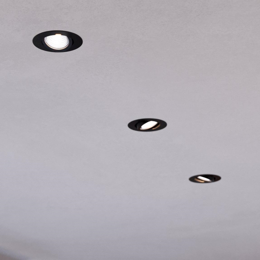 Eglo - SET van 3 dimbare LED inbouwspots SALICETO LED/6W/230V