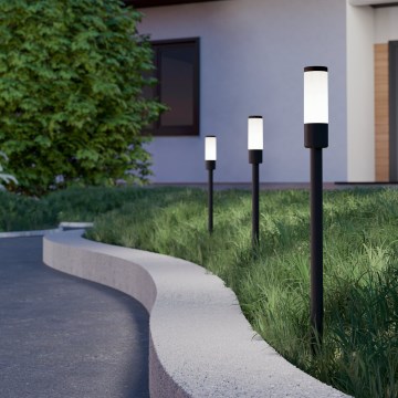 Eglo - Set van 3 LED-buitenlampen, 1W, 230V, IP44, zwart