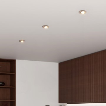 Eglo - Set van 3 LED-inbouwspots, 1x GU10/4,5W/230V, mat chroom