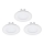 Eglo - SET van 3 LED-inbouwspots FUEVA 1 1xLED/2,7W/230V Ø 8,5 cm