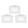 Eglo - SET van 3 LED-inbouwspots FUEVA 1 LED/2,7W/230V 8,5x8,5 cm