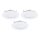 Eglo - SET van 3 LED-inbouwspots FUEVA-RW 1xLED/2,8W/230V Ø 8,5 cm