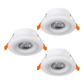Eglo - Set van 3 LED-inbouwspots LED/4,8W/230V wit