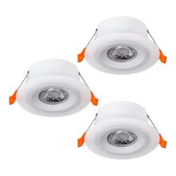 Eglo - Set van 3 LED-inbouwspots LED/4,8W/230V wit