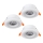 Eglo - Set van 3 LED-inbouwspots LED/4,8W/230V wit
