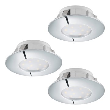 Eglo - set van 3 LED-inbouwspots PINEDA LED/4,9W/230V