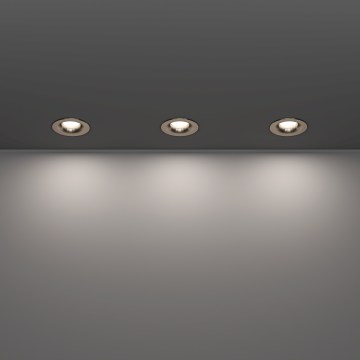 Eglo - Set van 3 LED-inbouwspots voor badkamer LED/4,9W/230V 2700/4000/6500K Ø 8,8 cm IP65 mat chroom