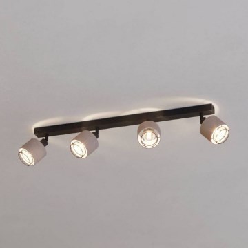 Eglo - Spot 4xE14/40W/230V zwart/beige