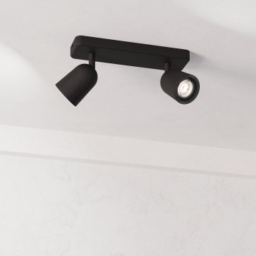 Eglo - Spotlamp 2xGU10/10W/230V zwart