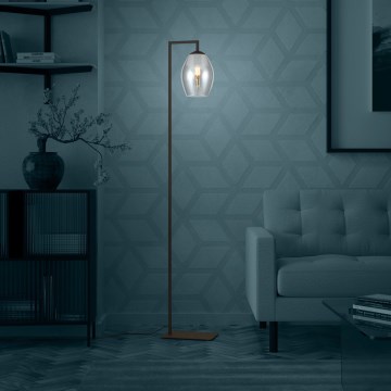 Eglo - Staande Lamp 1xE27/40W/230V gerookt