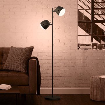Eglo - Staande Lamp 2xE27/28W/230V zwart