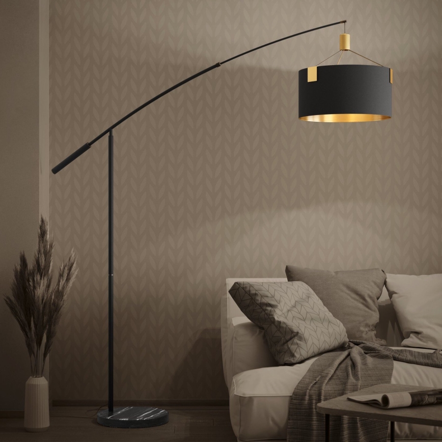 Eglo - Staande Lamp 3xE27/40W/230V zwart/goud