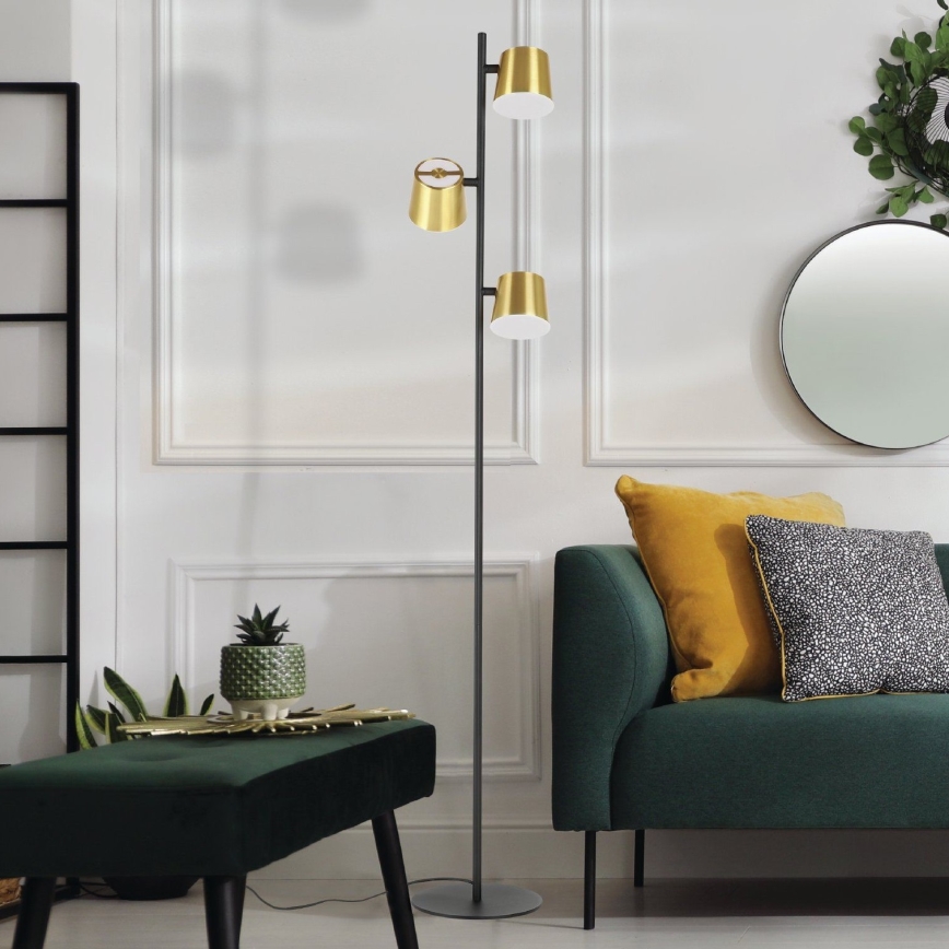 Eglo - Staande LED Lamp 3xGU10/4,6W/230V 3000K goud