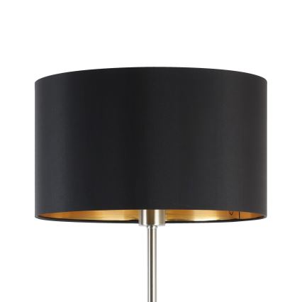 Eglo - Staande LED Lamp TUNJA 1xE27/60W/230V mat chroom/zwart
