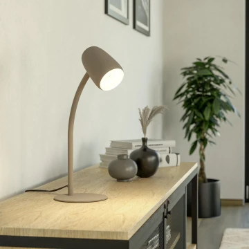 Eglo - Tafellamp 1xE14/18W/230V crèmekleurig