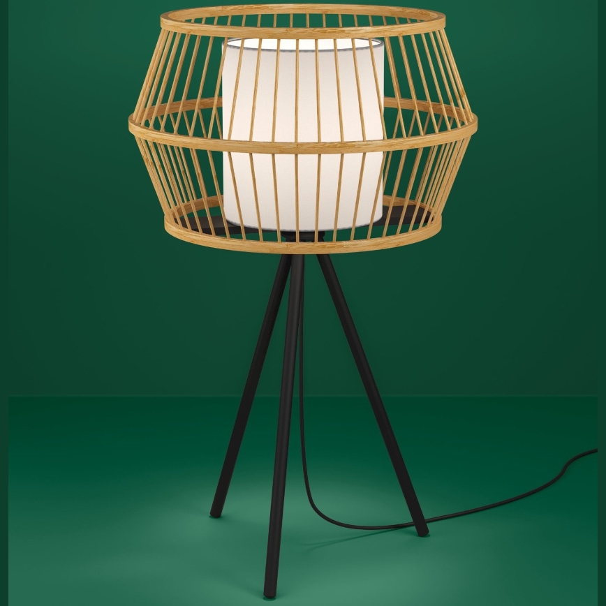 Eglo - Tafellamp 1xE27/40W/230V bamboe