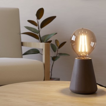 Eglo - Tafellamp 1xE27/40W/230V bruin