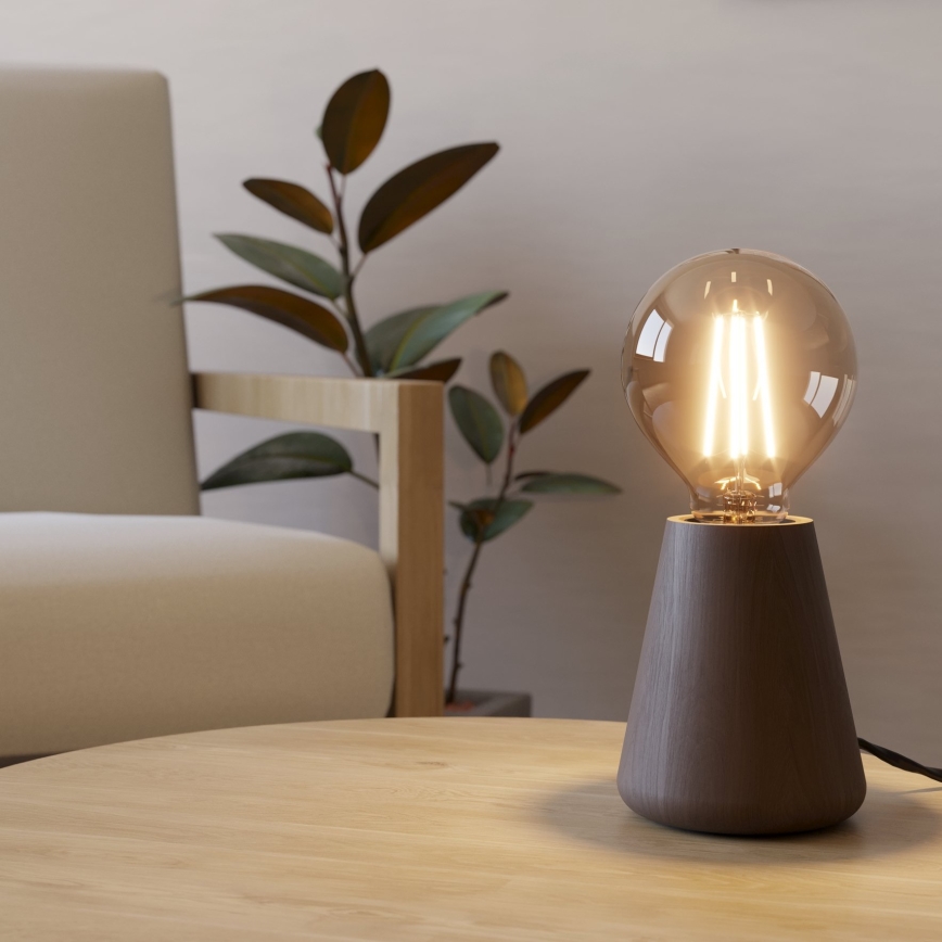 Eglo - Tafellamp 1xE27/40W/230V bruin