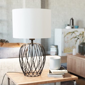 Eglo - Tafellamp 1xE27/40W/230V wit