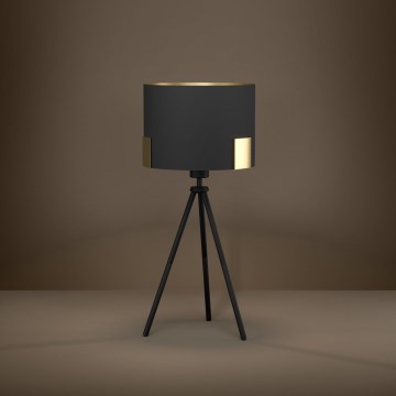 Eglo - Tafellamp 1xE27/40W/230V zwart/goud