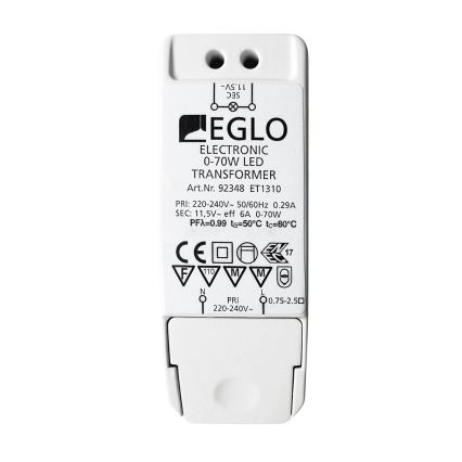 Eglo - Transformator EINBAUSPOT 70W/230V/11,5V AC