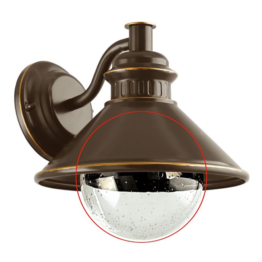 Eglo - Vervangingsglas voor wandlamp ALBACETE doorzichtig