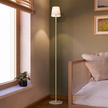 Eglo - Vloerlamp 1xE14/7,5W/230V crème/wit