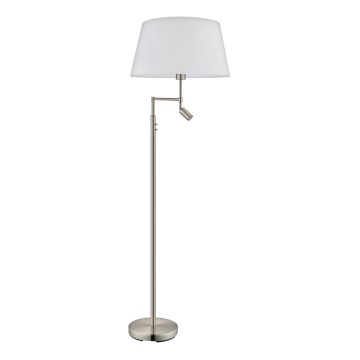Eglo - Vloerlamp 1xE27/60W + 1xLED/2,1W