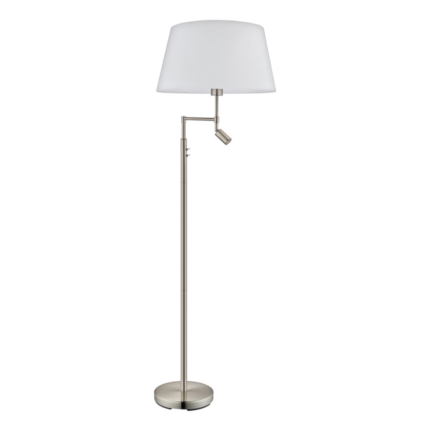 Eglo - Vloerlamp 1xE27/60W + 1xLED/2,1W